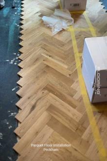 Parquet floor installation Peckham 1